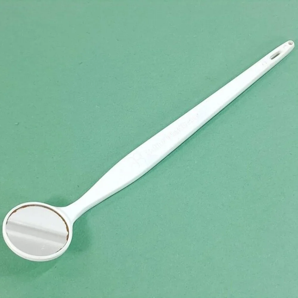 VINTAGE BUTLER PLAKFINDER DENTAL MIRROR TOOL plaque finder white MADE IN THE USA